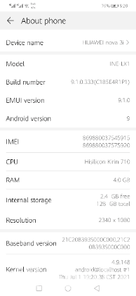 Huawei Nova 3i